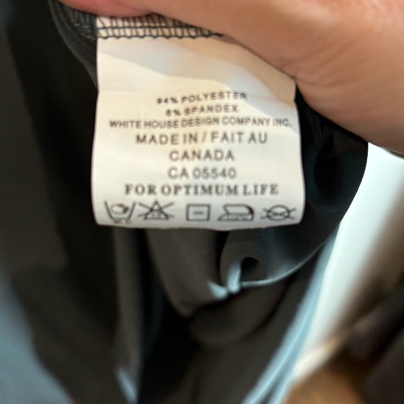 SYMPLI GRAND Sz 0G High Low Unlined Elastic Waist Knit Fabric Straight Skirt - Picture 6 of 6